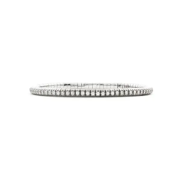 18K White Gold Tennis Bracelet with Diamonds