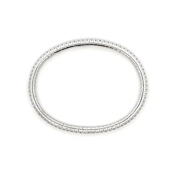 18K White Gold Tennis Bracelet with Diamonds