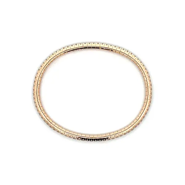 Tennis Bracelet in Rose Gold with Diamonds
