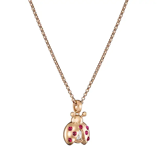 Gold Pendant Chopard Happy Diamonds Ladybird 79A186-5001