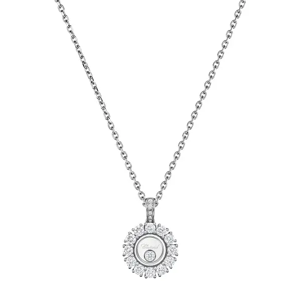 Gold Chopard Happy Diamonds Necklace 79A609-1001