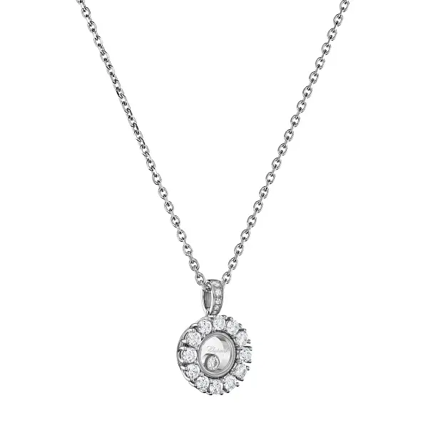 Gold Chopard Happy Diamonds Necklace 79A609-1001