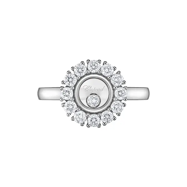 Gold Ring Chopard Happy Diamonds 82A609-1111