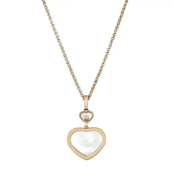 Gold Chopard Happy Heatrs Necklace 79A074-5301