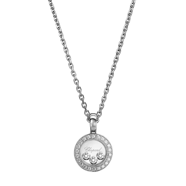 Gold Pendant Chopard Happy Diamonds 79A018-1201