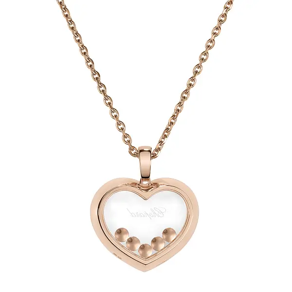 Gold Chopard Happy Diamonds Necklace 79A038-5001