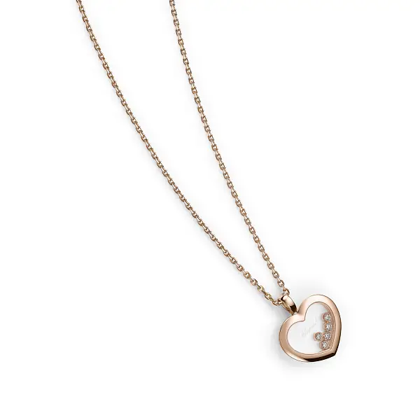 Gold Chopard Happy Diamonds Necklace 79A038-5001