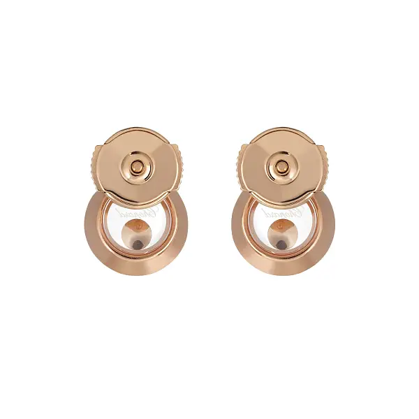 Gold Earrings Chopard Happy Diamonds 83A017-5001