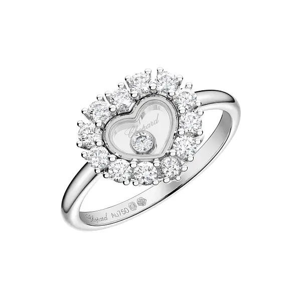 Gold Ring Chopard Happy Diamonds 82A616-1111