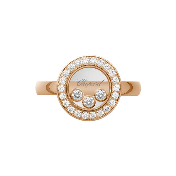Gold Ring Chopard Happy Diamonds 82A018-5210