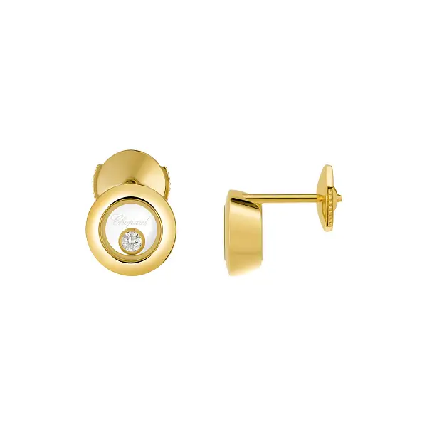 Gold Earrings Chopard Happy Diamonds 83A017-0001