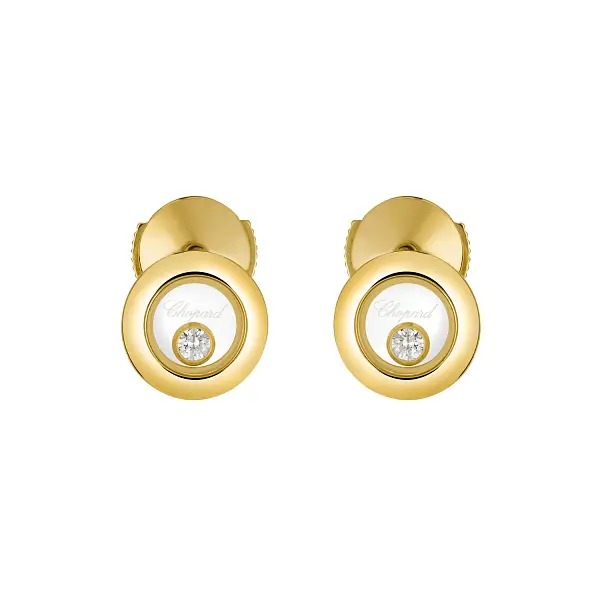 Gold Earrings Chopard Happy Diamonds 83A017-0001