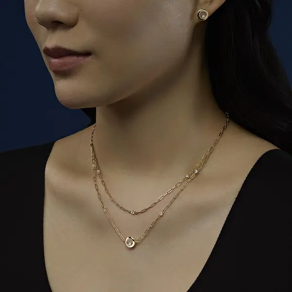 Gold Earrings Chopard Happy Diamonds 83A017-0001