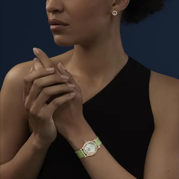 Gold Earrings Chopard Happy Diamonds 83A017-5201