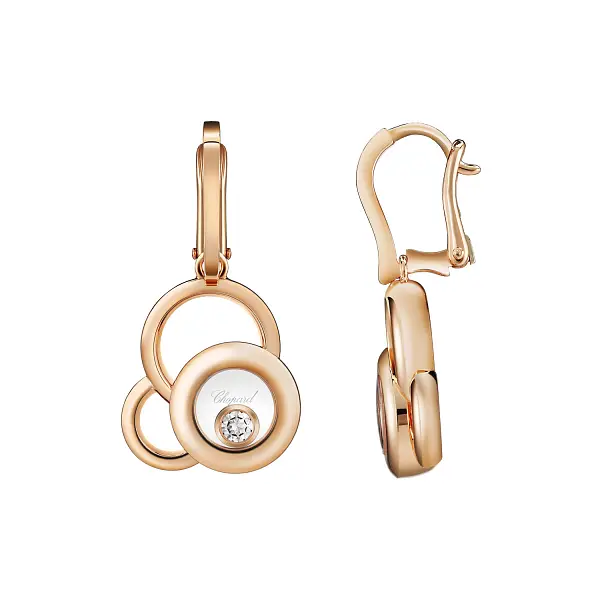 Gold Earrings Chopard Happy Diamonds 839769-5001