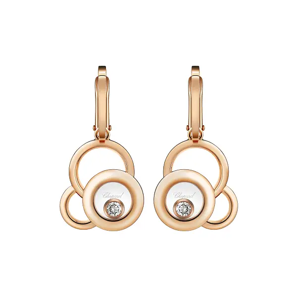 Gold Earrings Chopard Happy Diamonds 839769-5001
