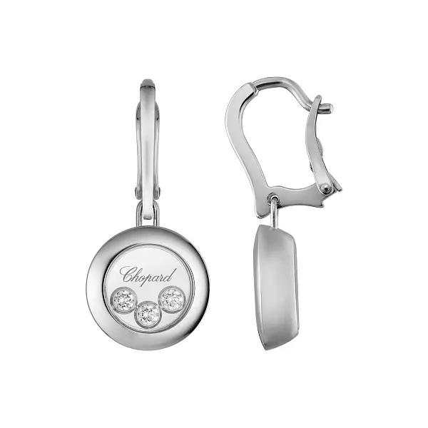 Gold Earrings Chopard Happy Diamonds 83A018-1301