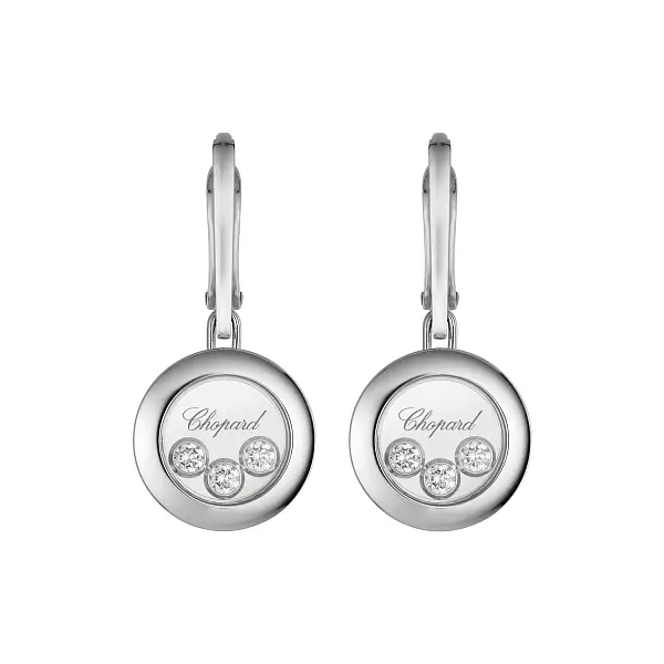 Gold Earrings Chopard Happy Diamonds 83A018-1301