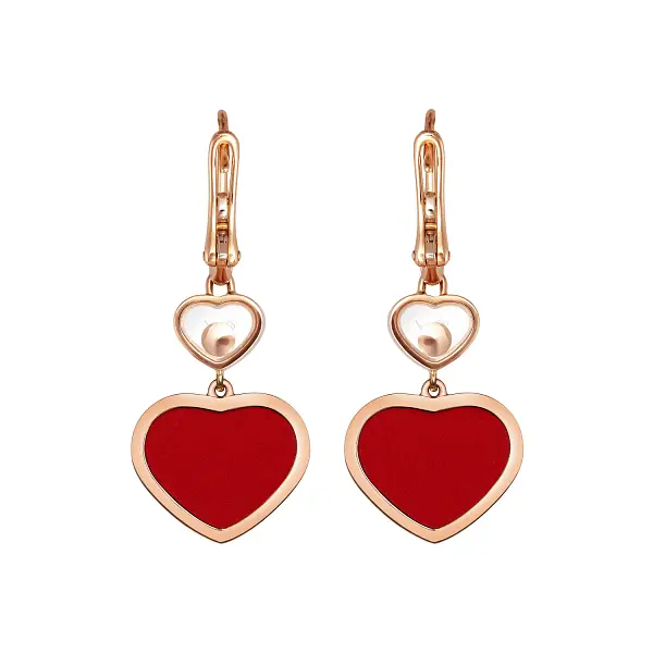 Gold Earrings Chopard Happy Hearts 837482-5810