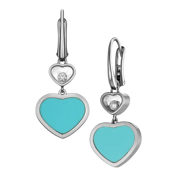 Gold Earrings Chopard Happy Hearts 837482-1410
