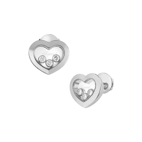 Gold Earrings Chopard Happy Diamonds 83A611-1001