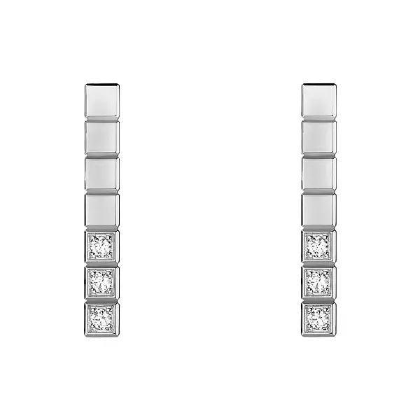 Gold Earrings Chopard Ice Cube Pure 837702-1002