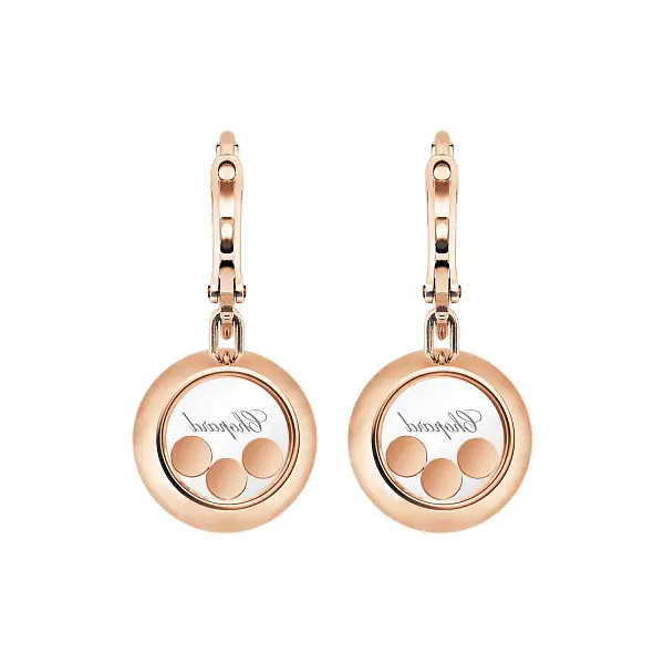 Gold Earrings Chopard Happy Diamonds 83A018-5301