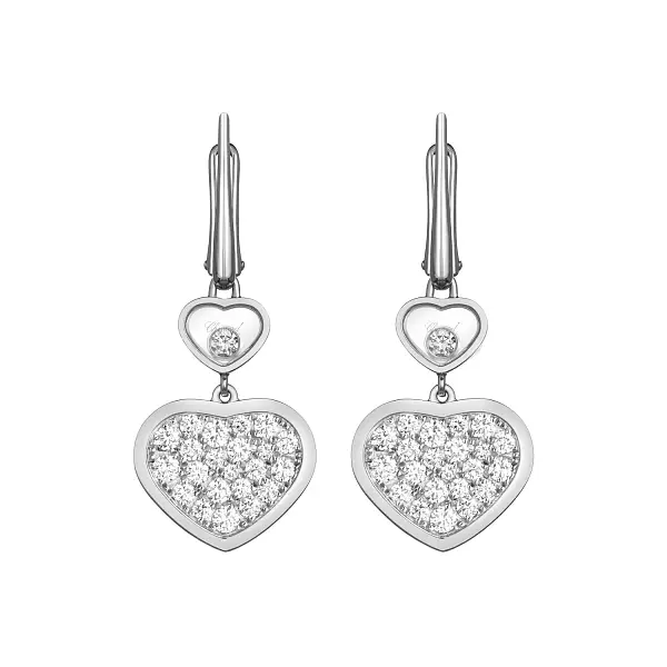 Gold Earrings Chopard Happy Hearts 837482-1009