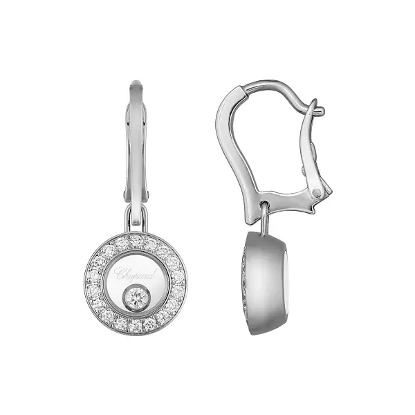 Gold Earrings Chopard Happy Diamonds 83A017-1401