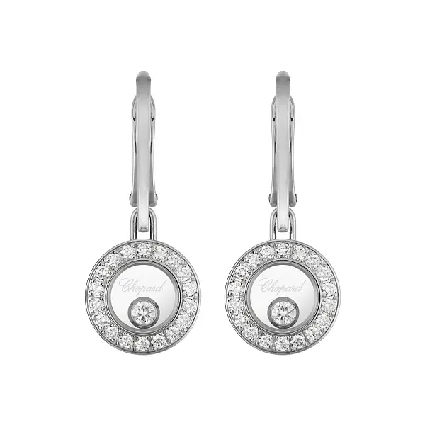 Gold Earrings Chopard Happy Diamonds 83A017-1401