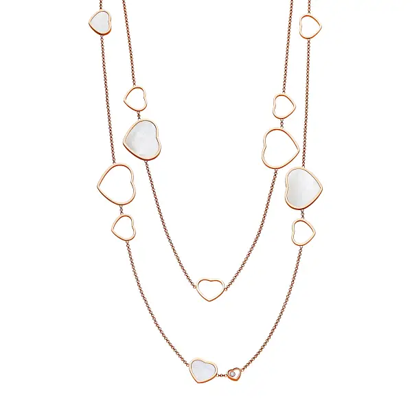 Gold Chopard Happy Hearts Necklace 817482-5301