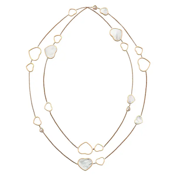 Gold Chopard Happy Hearts Necklace 817482-5301