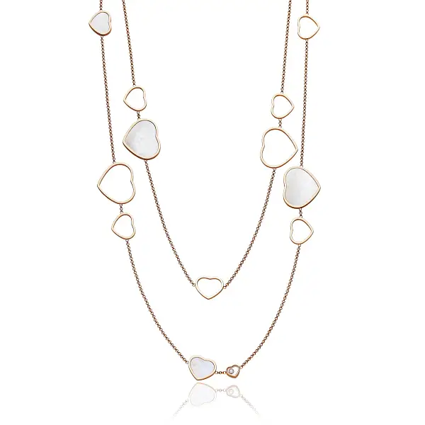 Gold Chopard Happy Hearts Necklace 817482-5301