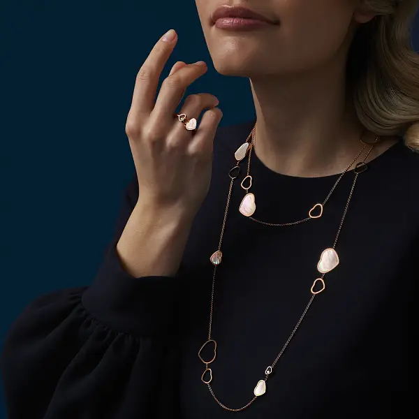 Gold Chopard Happy Hearts Necklace 817482-5301