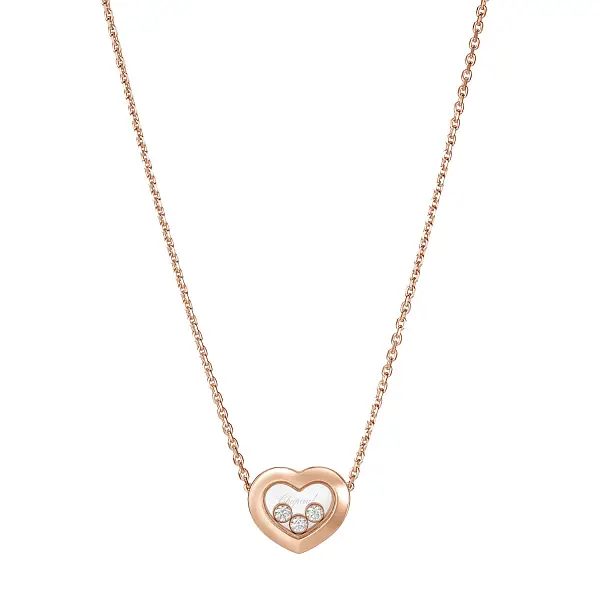 Gold Chopard Happy Diamonds Necklace 81A611-5001