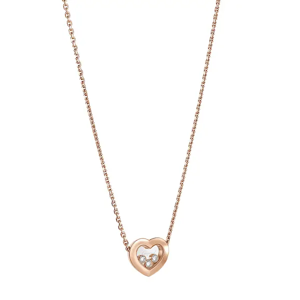 Gold Chopard Happy Diamonds Necklace 81A611-5001