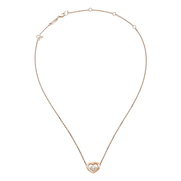 Gold Chopard Happy Diamonds Necklace 81A611-5001