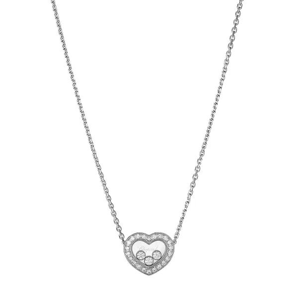 Gold Chopard Happy Diamonds Necklace 81A611-1201