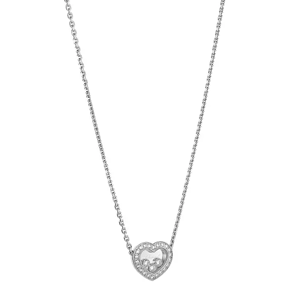 Gold Chopard Happy Diamonds Necklace 81A611-1201