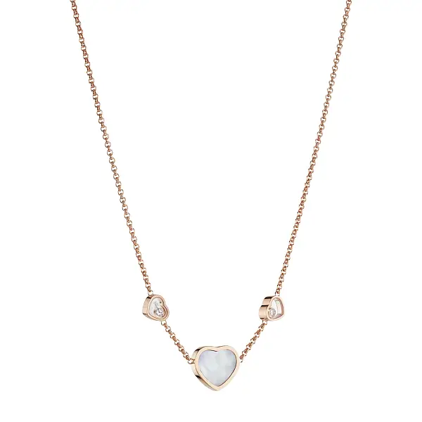 Gold Chopard Happy Hearts Necklace 81A082-5301