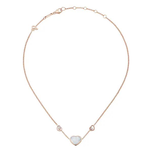 Gold Chopard Happy Hearts Necklace 81A082-5301