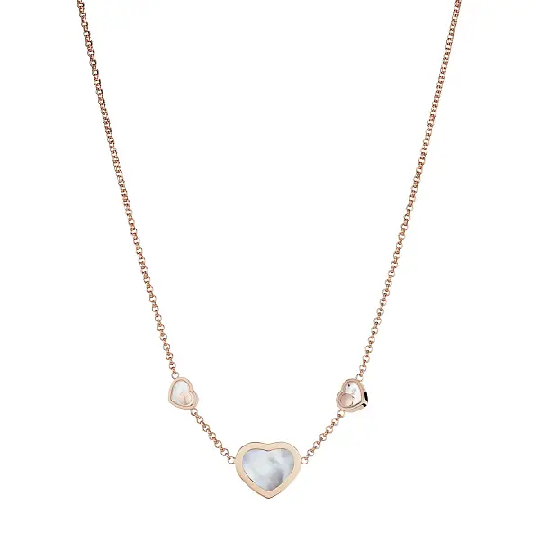 Gold Chopard Happy Hearts Necklace 81A082-5301
