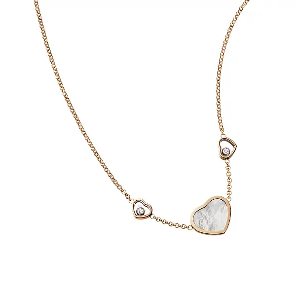 Gold Chopard Happy Hearts Necklace 81A082-5301