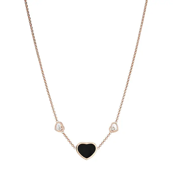 Gold Chopard Happy Hearts Necklace 81A082-5201