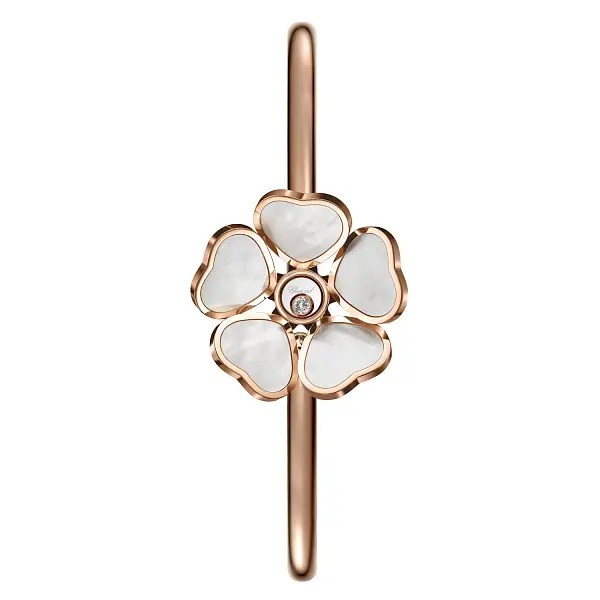 Gold Chopard Happy Herats Flowers Bracelet 85A085-5302
