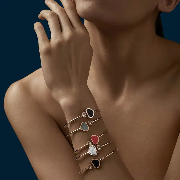 Gold Chopard Happy Hearts Bracelet 857482-5202