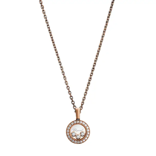 Gold Pendant Chopard Happy Diamonds 79A018-5201