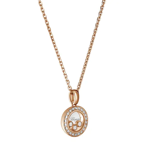 Gold Pendant Chopard Happy Diamonds 79A018-5201