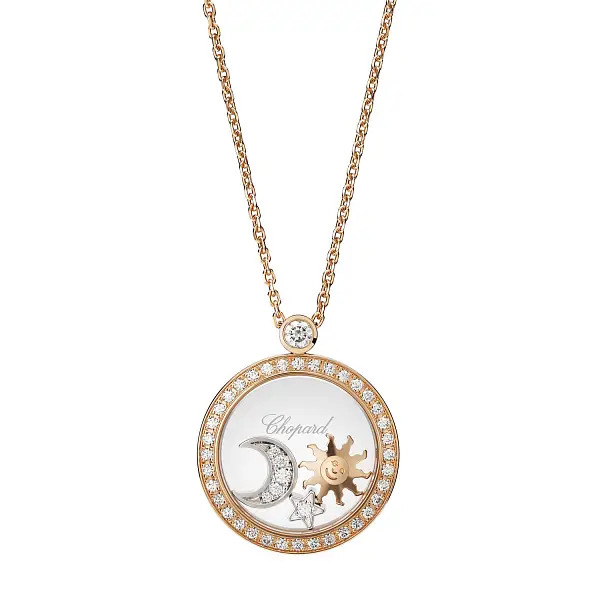 Gold Pendant Chopard Happy Diamonds 799434-5401
