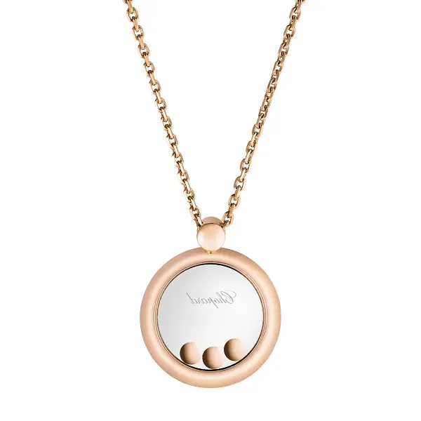 Gold Pendant Chopard Happy Diamonds 793929-5201